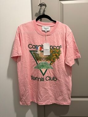 Casablanca Pink Tennis Club Graphic Tee